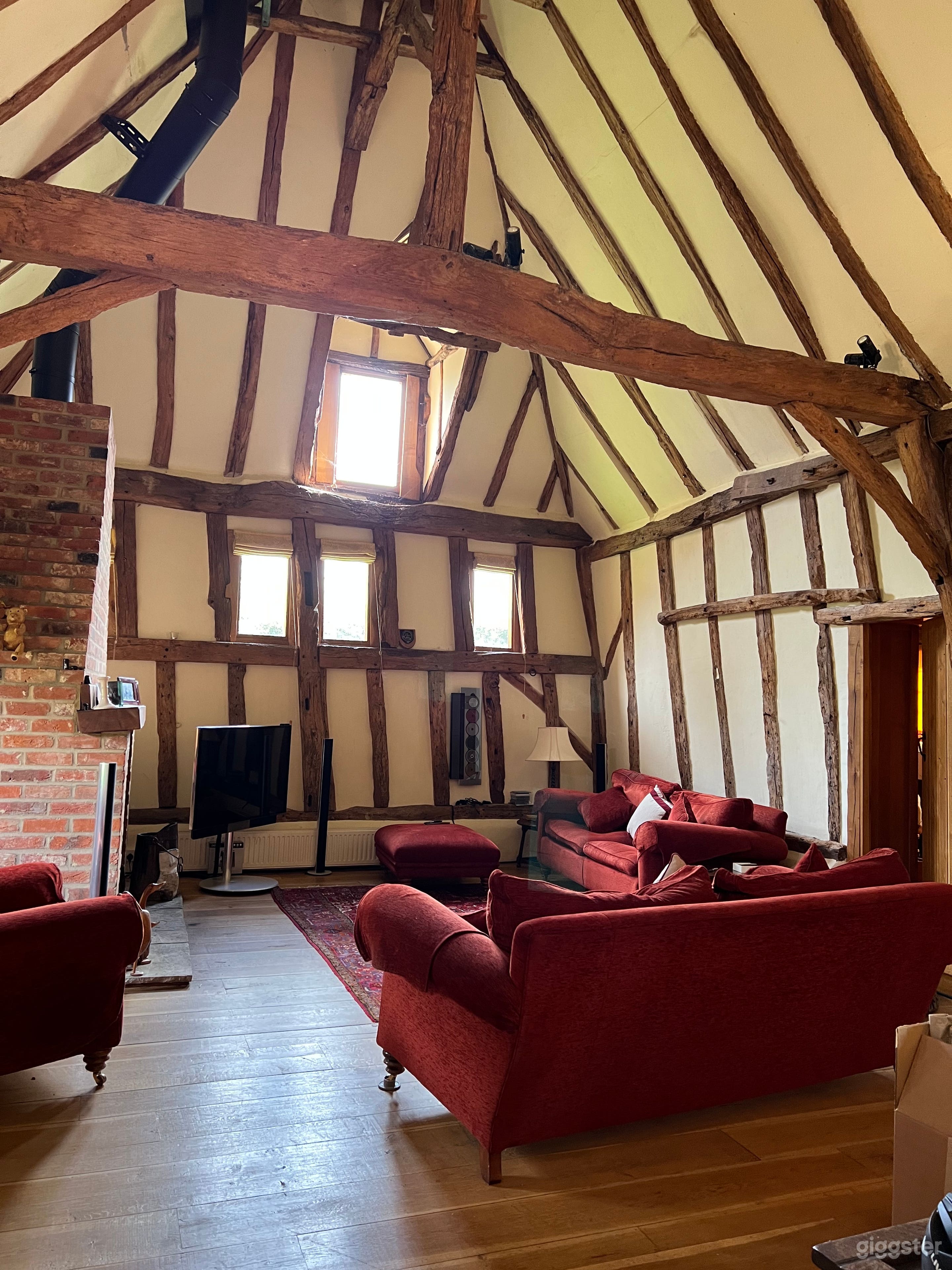 Inside barn - sitting room