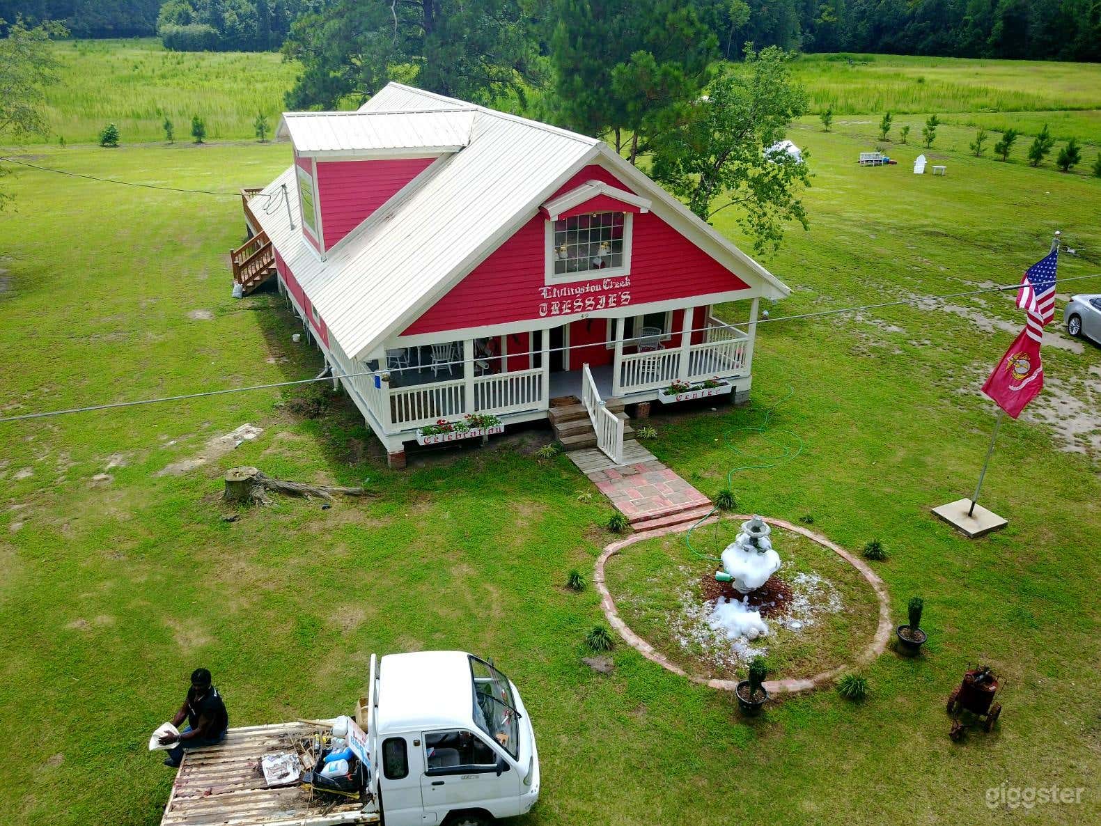 Tressie's Celebration Center - a century old farmhouse on one hundred acres of farm and forestry that is loaded with country charm!