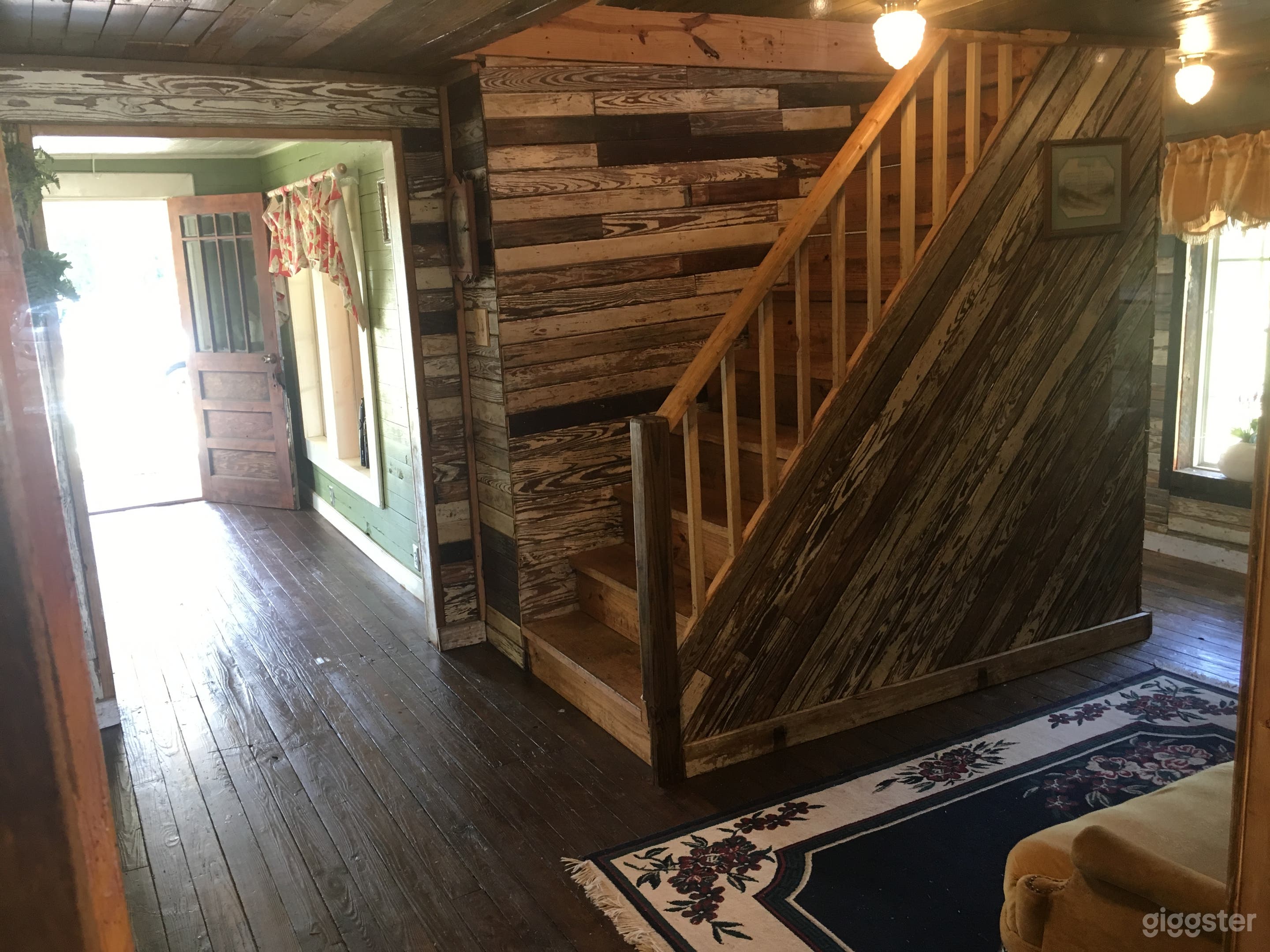 Take a step back in time inside Tressie's the century old farmhouse with hard pine floors, walls and ceilings... fully functional with a kitchen, two restrooms and a porch.