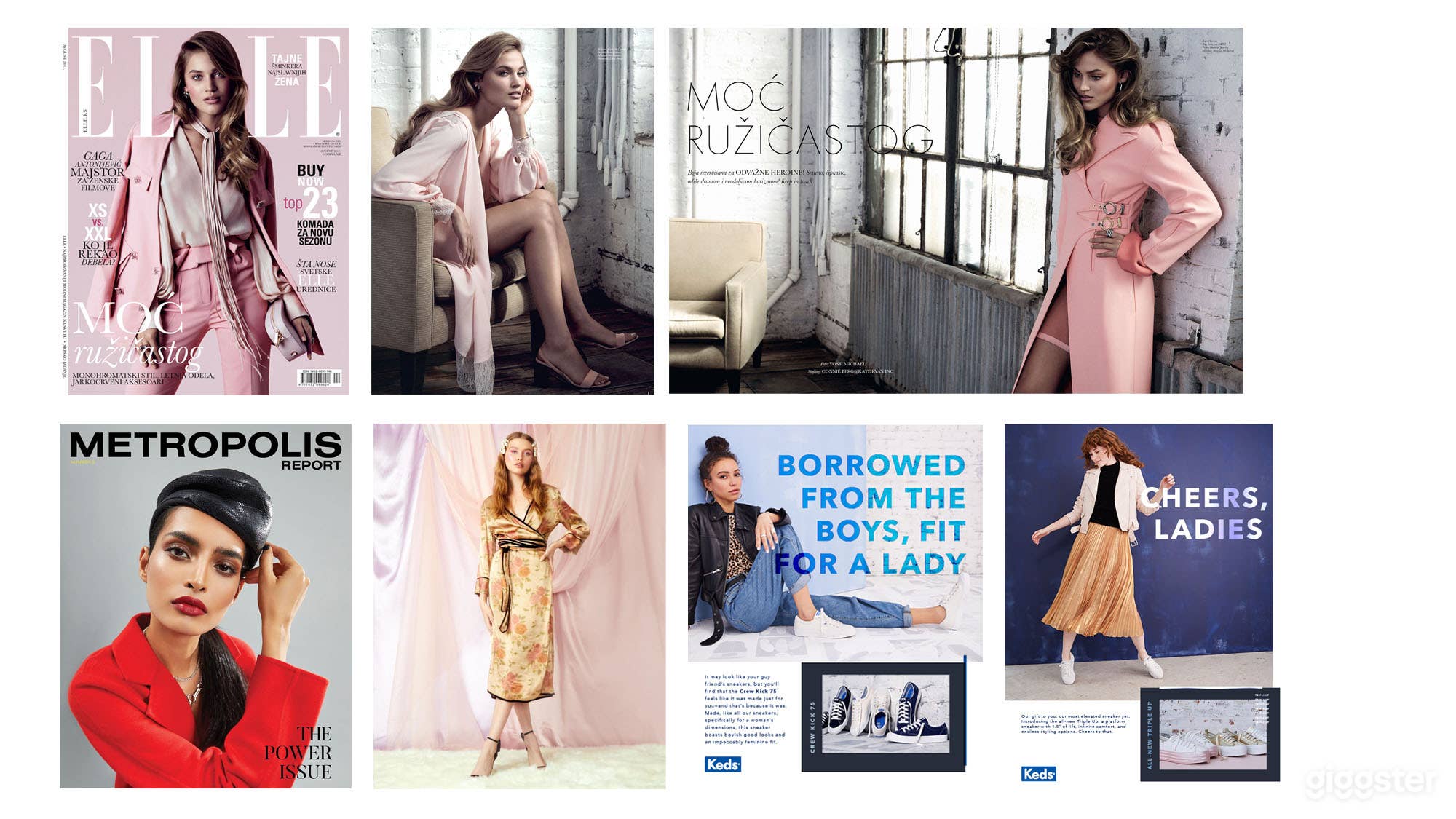 Various fashion work shot here