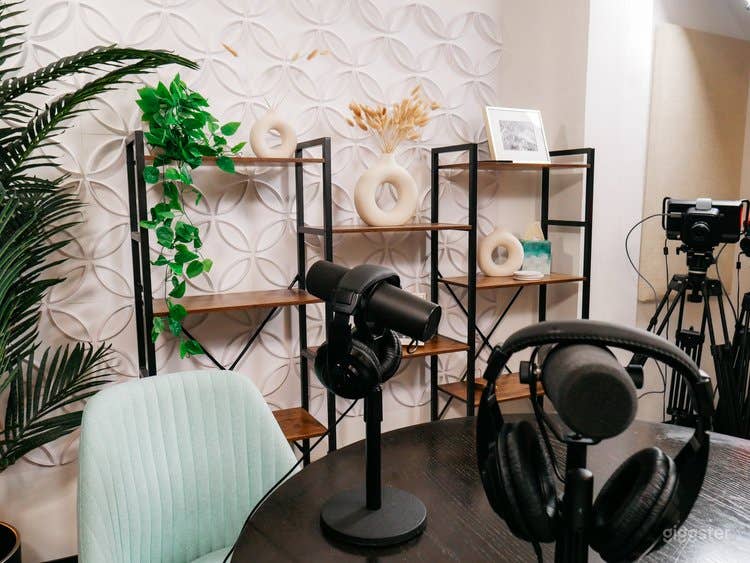 Professional &amp; Stylish Podcast Studio in Midtown Photo 2