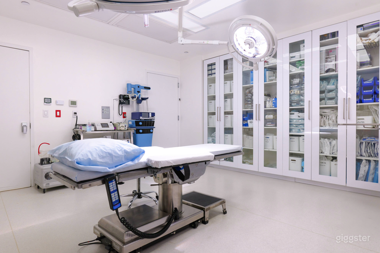  Operating Room with Overhead Boom Lighting  