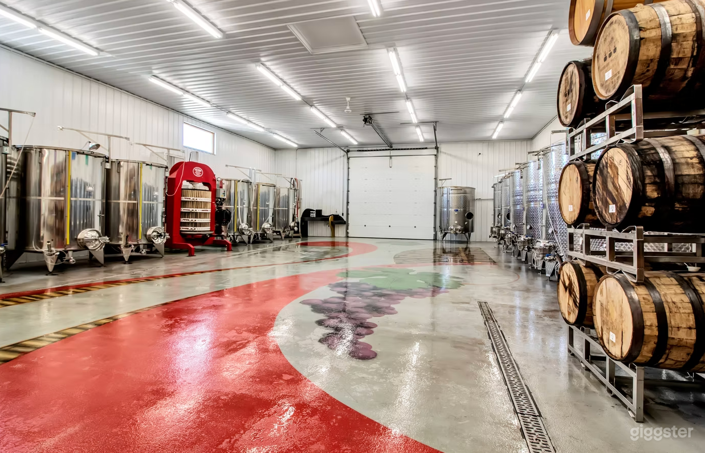 Barrel Room with Wall Set of Glass Doors Photo 3