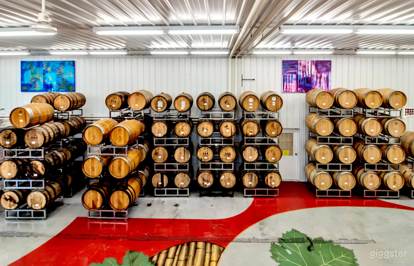 Barrel Room with Wall Set of Glass Doors Photo 4