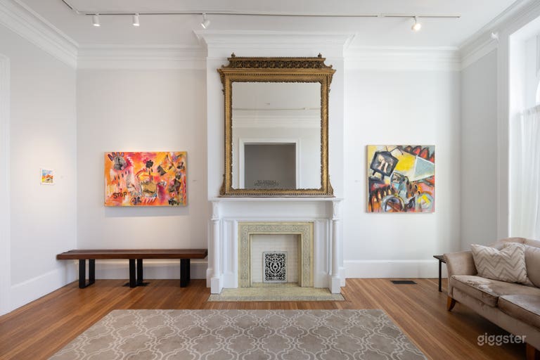  Beautiful Art Gallery in Restored Historic Brownstone 