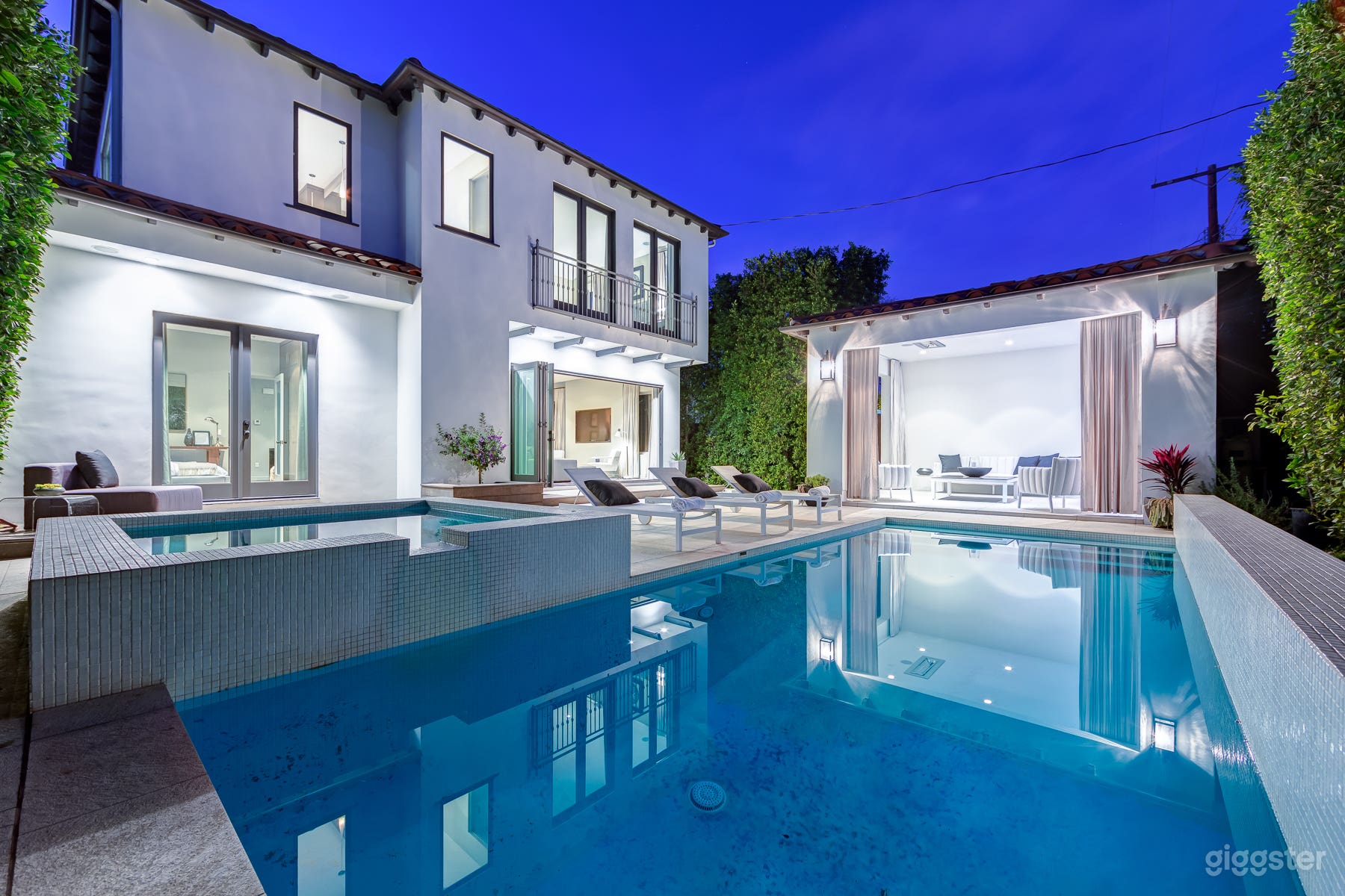 West Hollywood Mediterranean home with cabana  Photo 1
