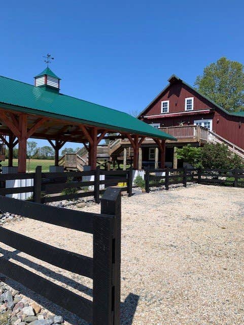 Pavilion next to barn