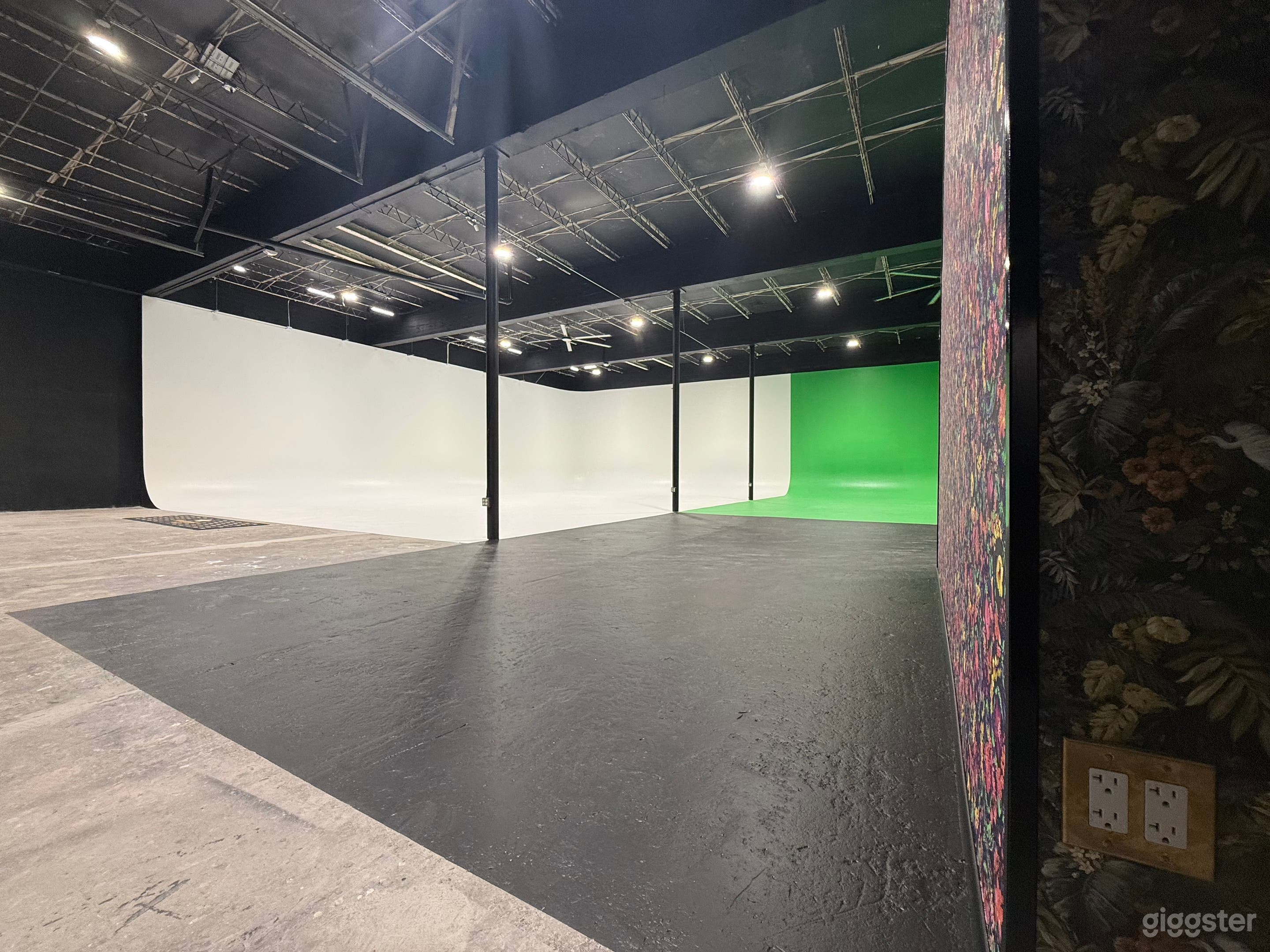 24/7 XXL Pro Studio w/ White &amp; Green Cyc Wall + Grid Ceiling Photo 4