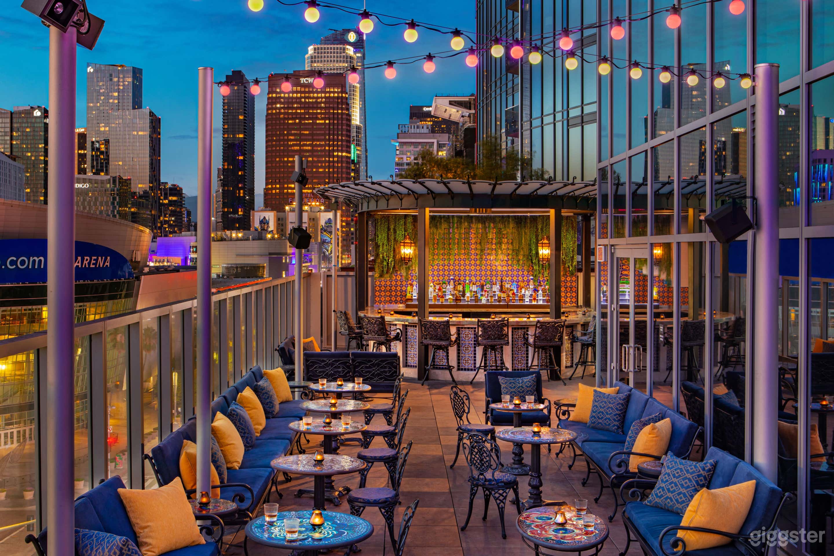 Coastal Elegance Meets DTLA Skyline Breezy Gazebo Bar Photo 1