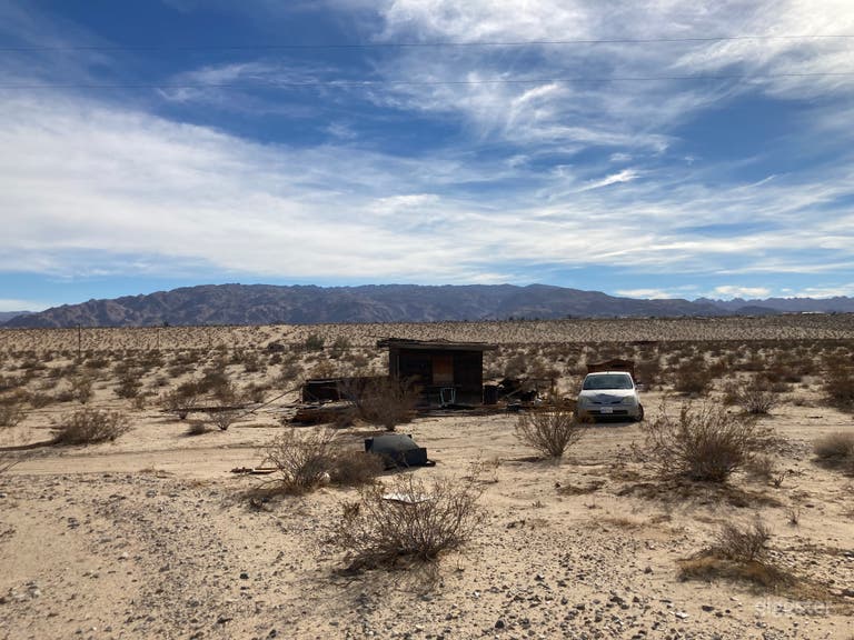  Desert rustic remote wood cabin  