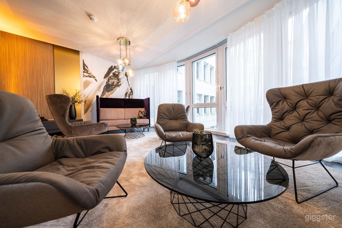 Fireplace Lounge Mont Blanc Photo 2