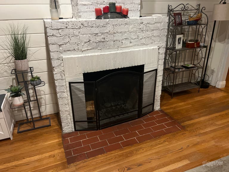  Natural burning fireplace 