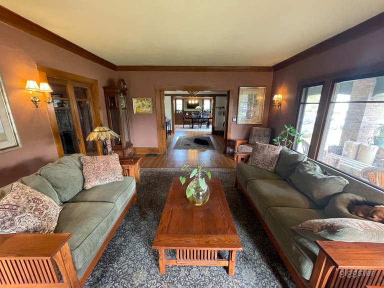  Living room facing foyer and dining room.  