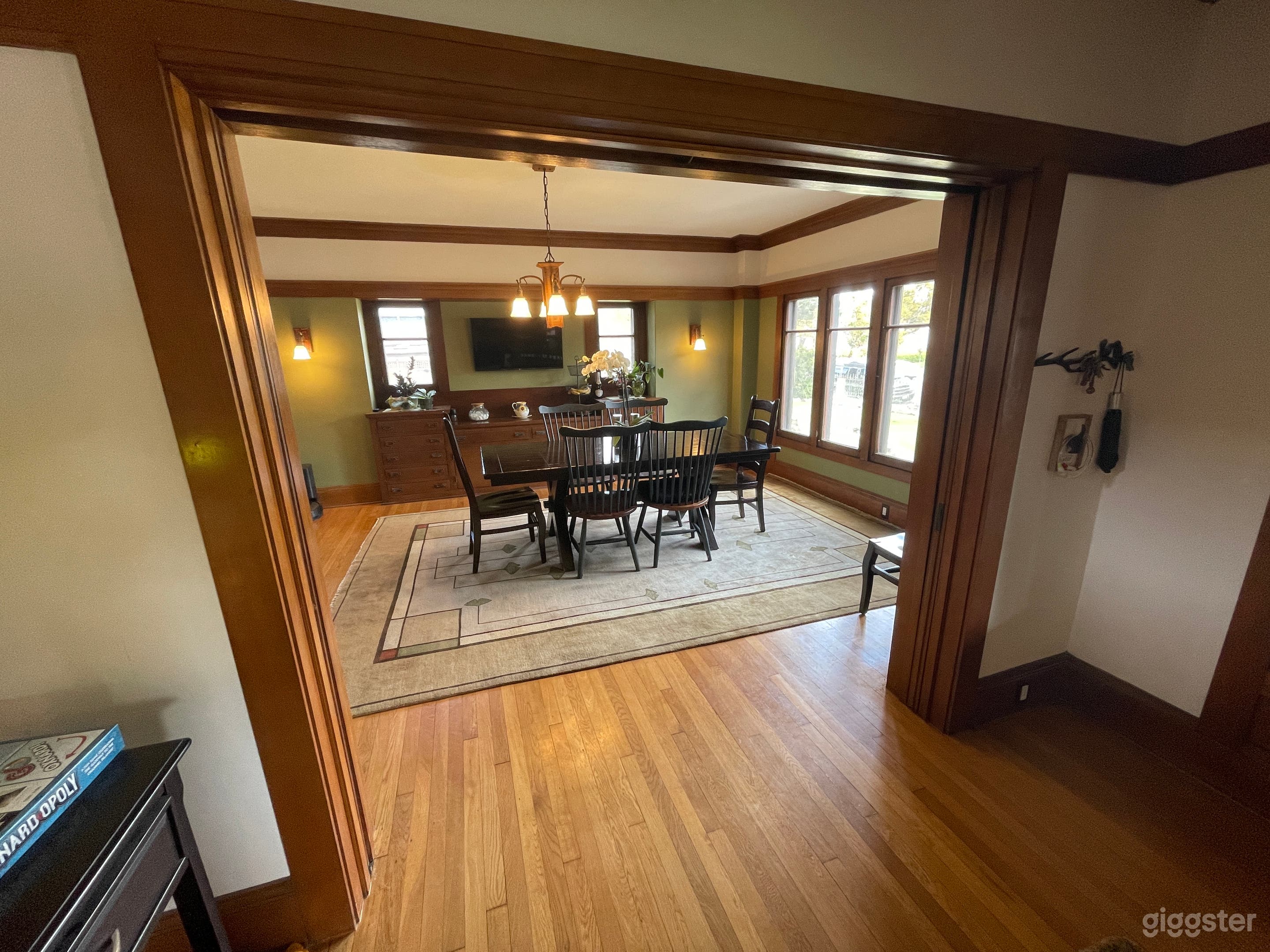 Foyer into dining room.