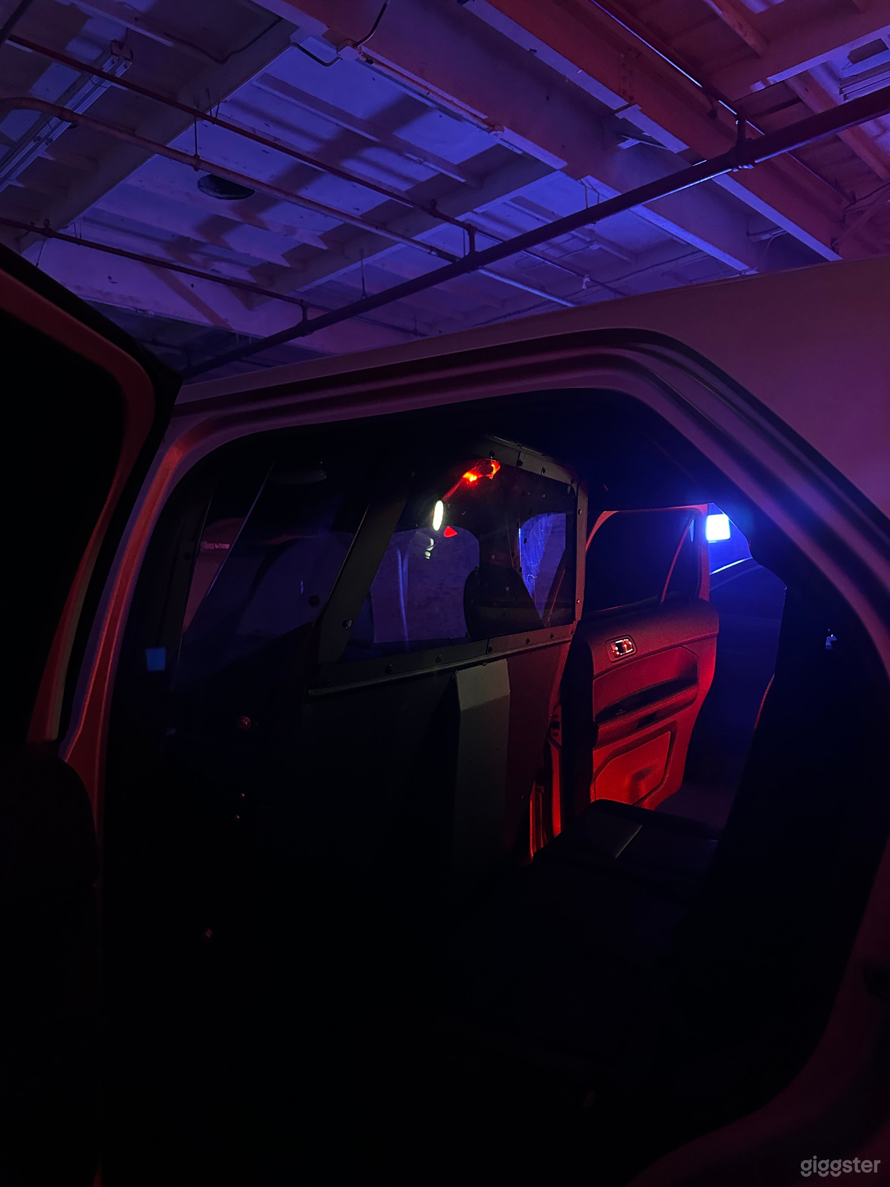 SUV features a partition for realistic interior shots