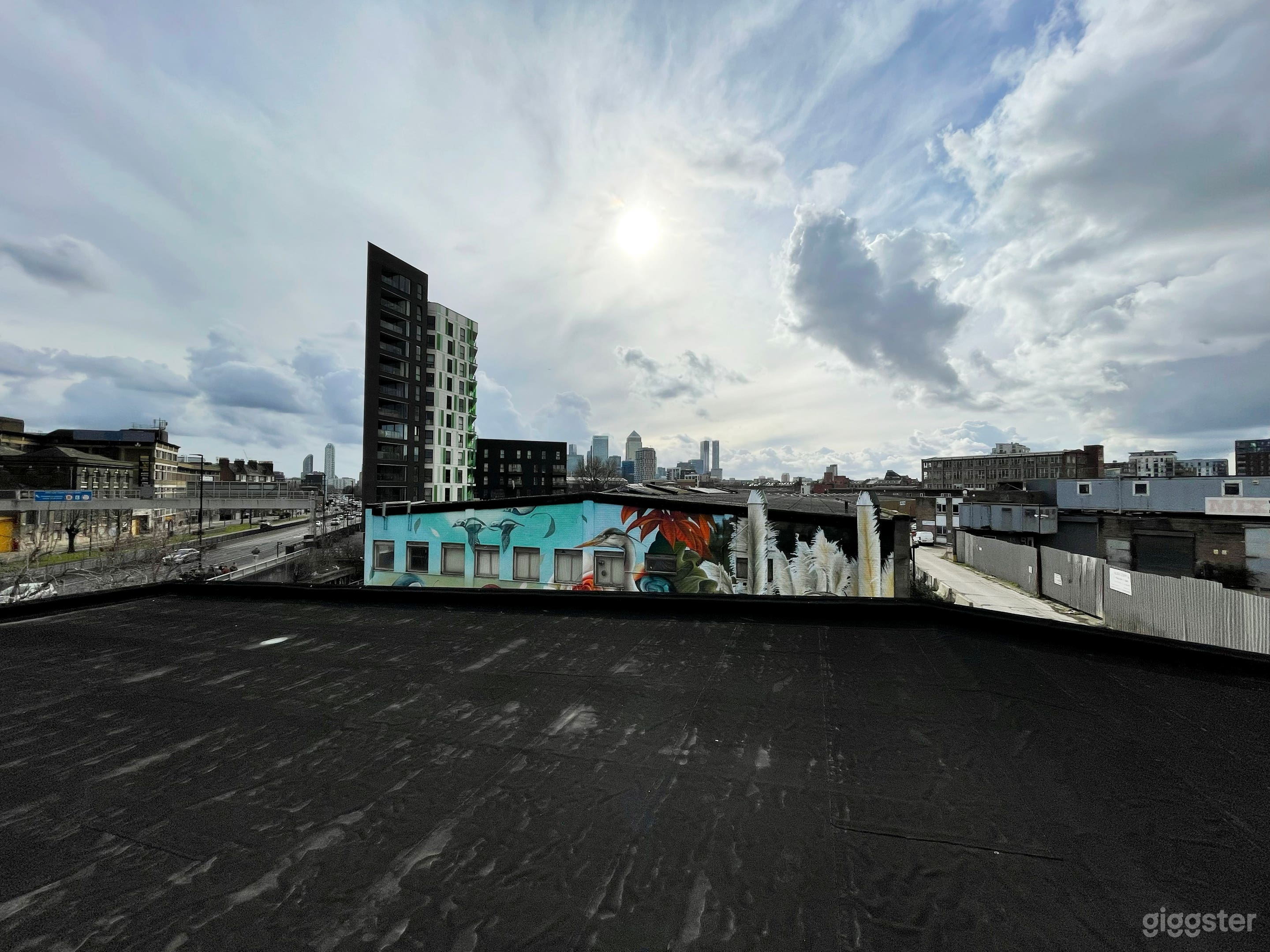 East London rooftop with Canary Wharf views  Photo 2