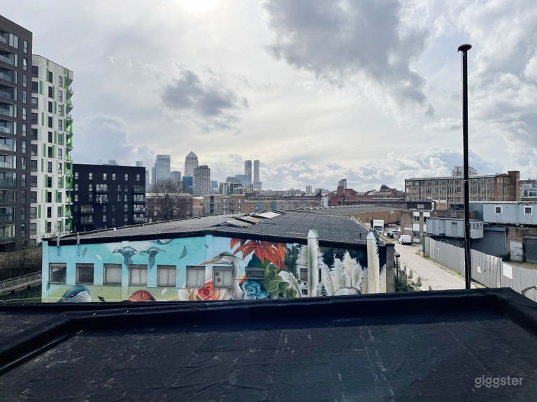  East London rooftop with Canary Wharf views  