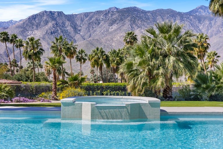  Huge Palm Springs Tennis Estate-Massive Views-Pool 
