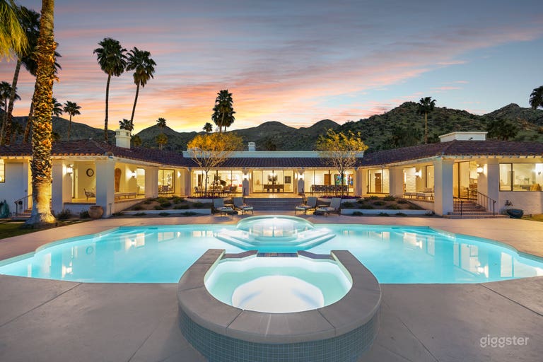  Huge Palm Springs Tennis Estate-Massive Views-Pool 
