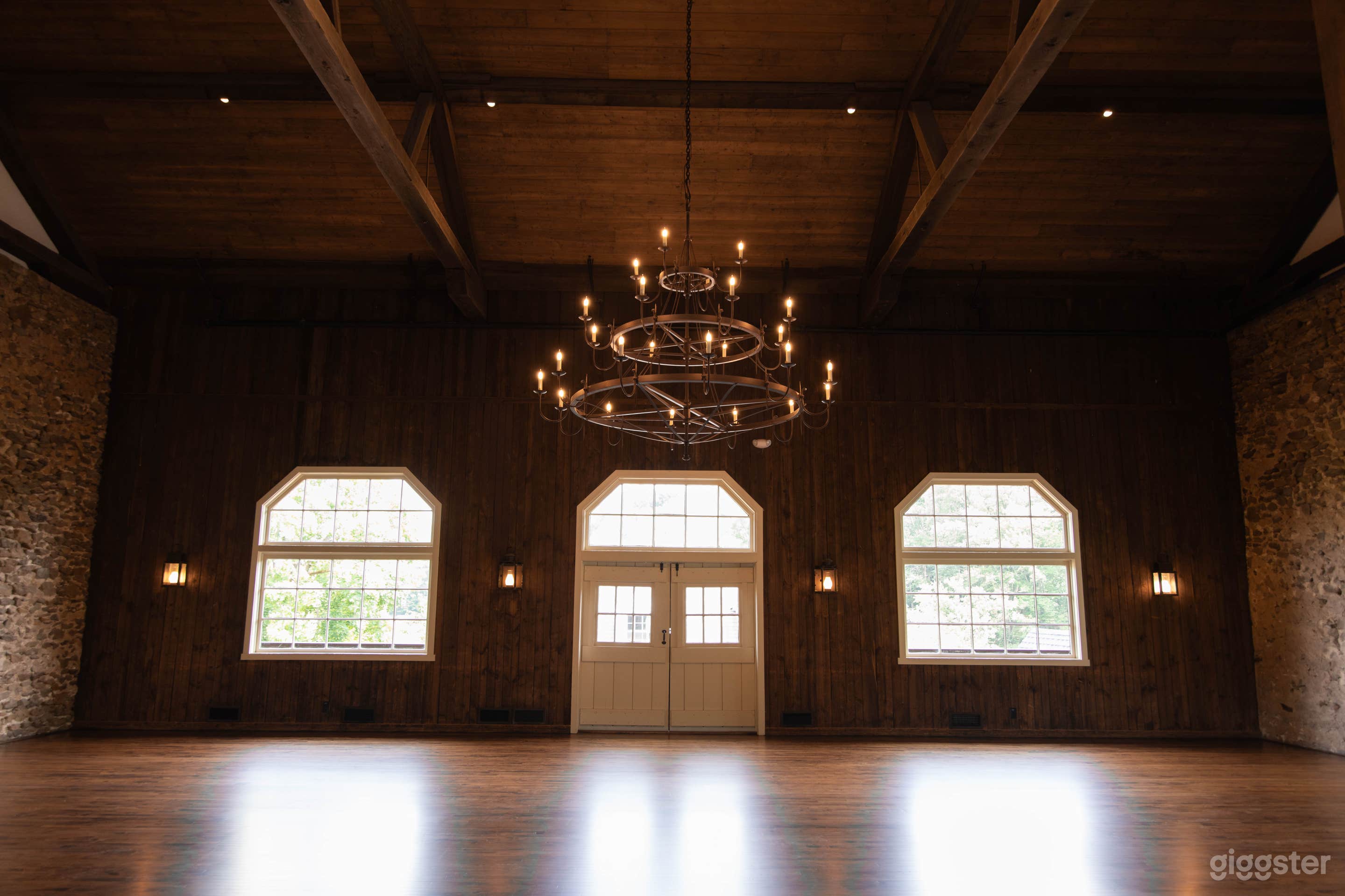 Interior of the barn