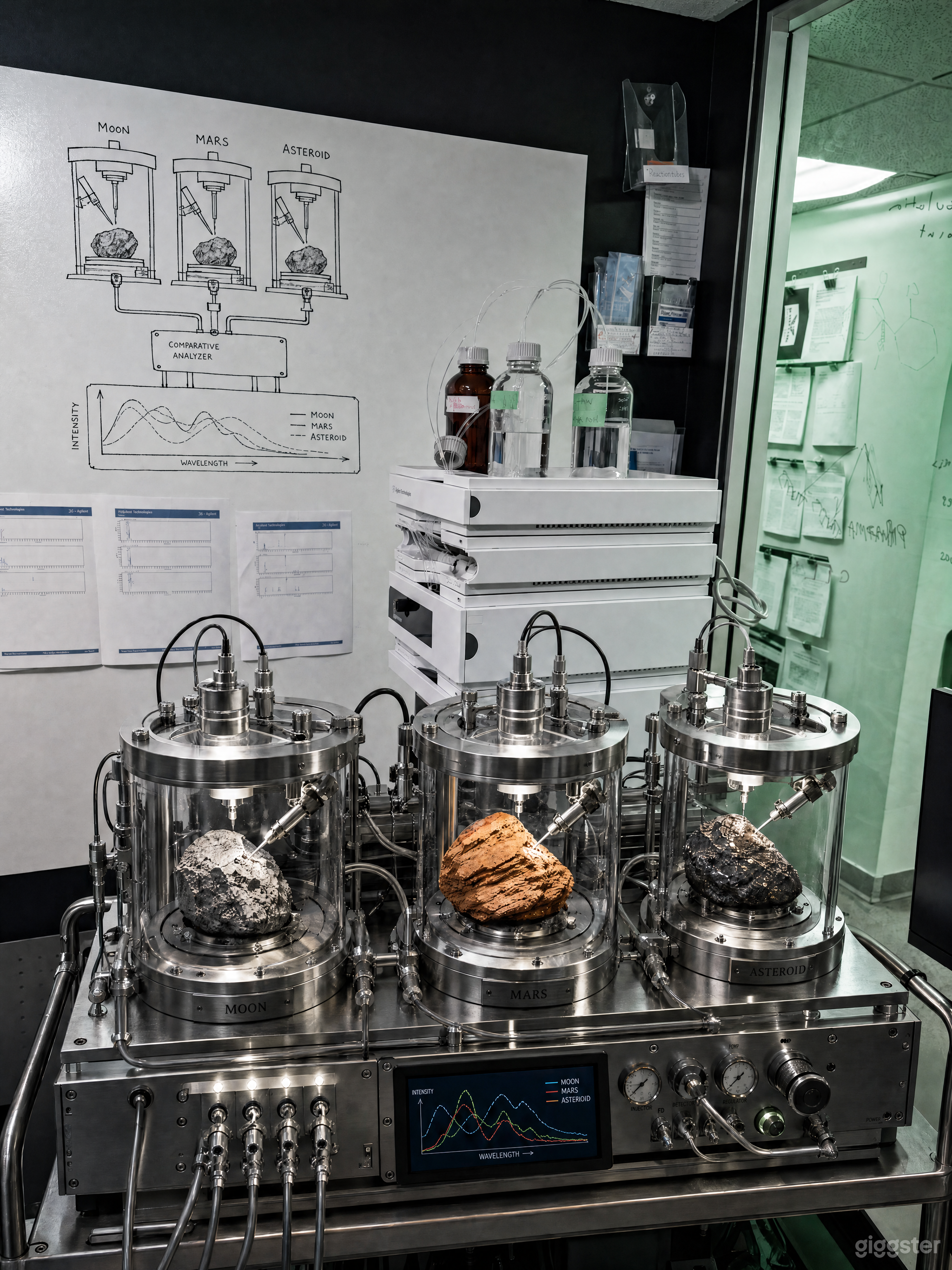 Analysis of Xenogeological Samples in Dry Lab