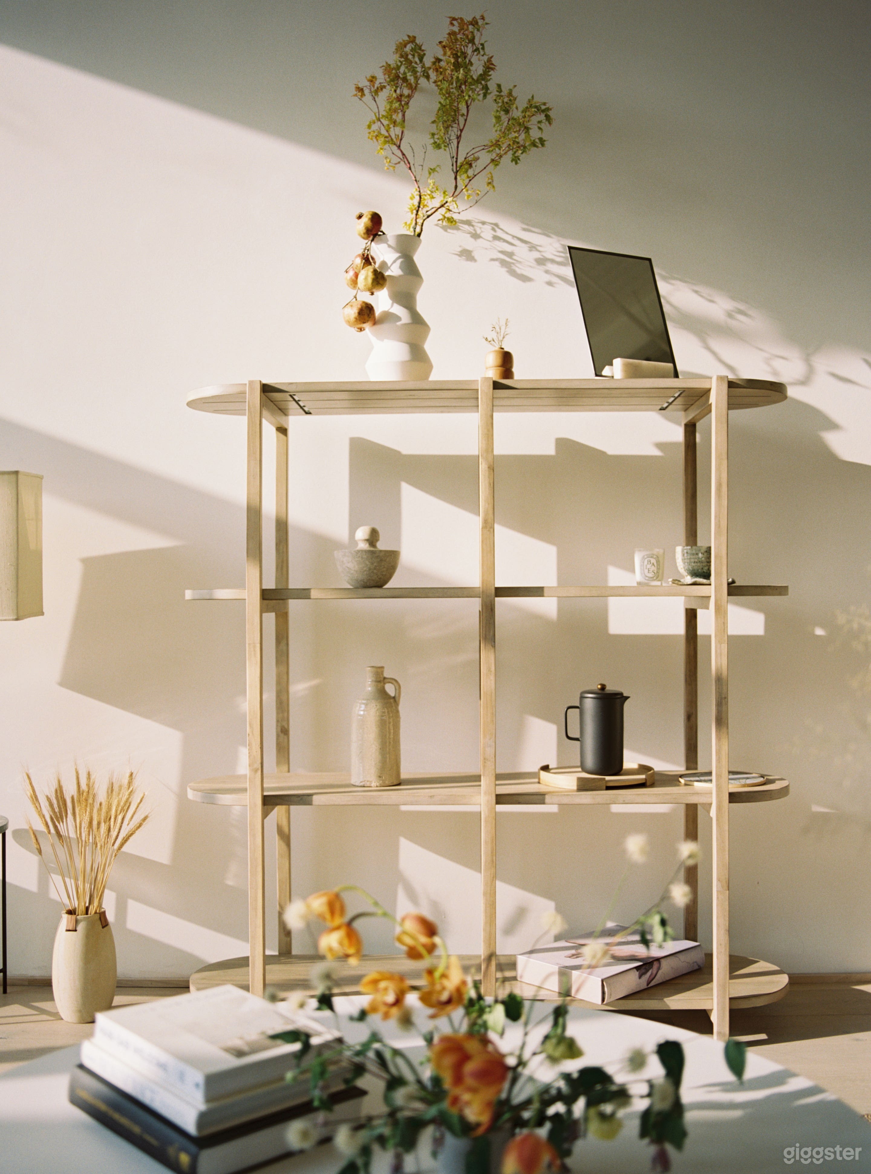 Shelves and Ceramics/ Decor items