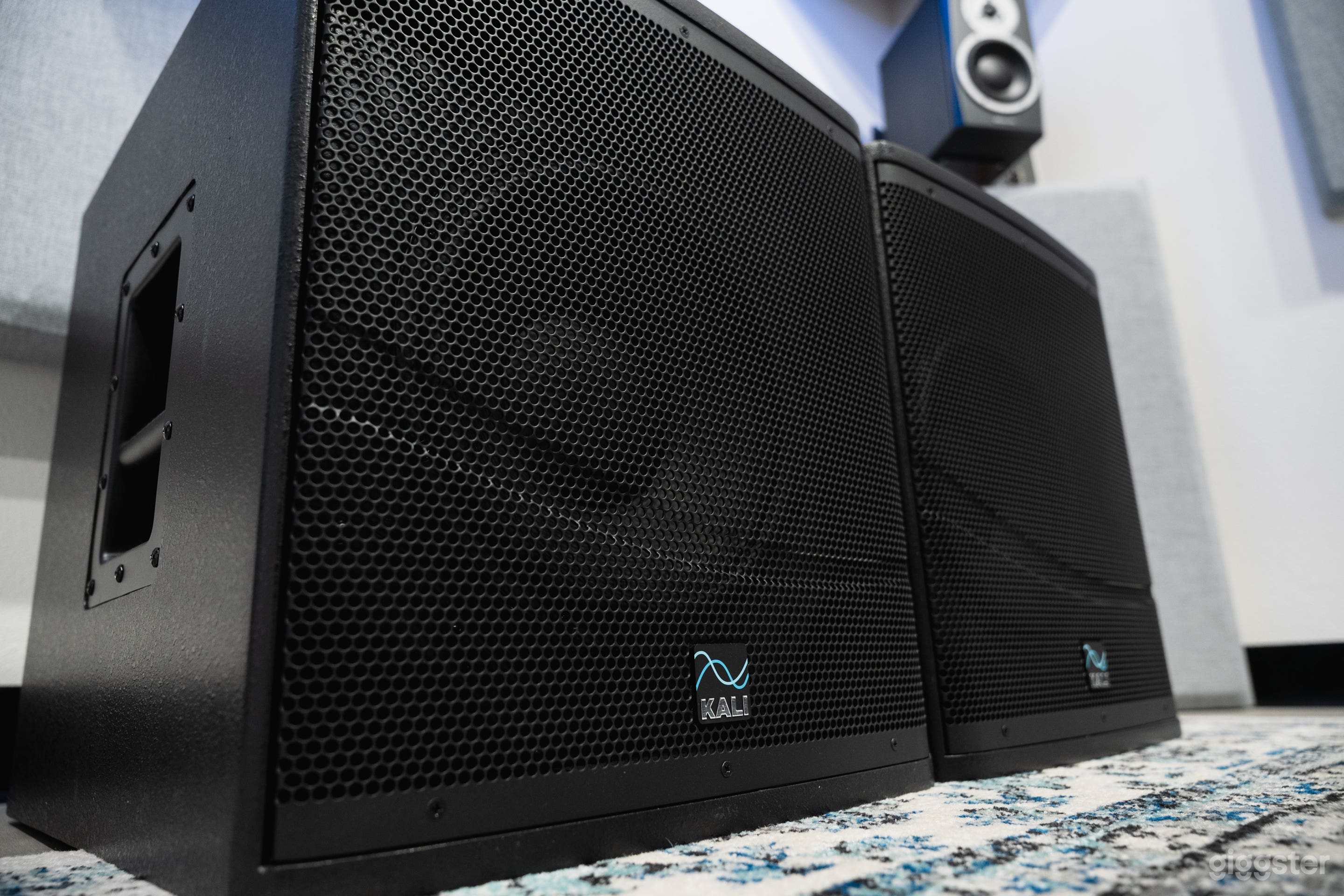 Two Kali Audio Subs for the ultimate bass. 