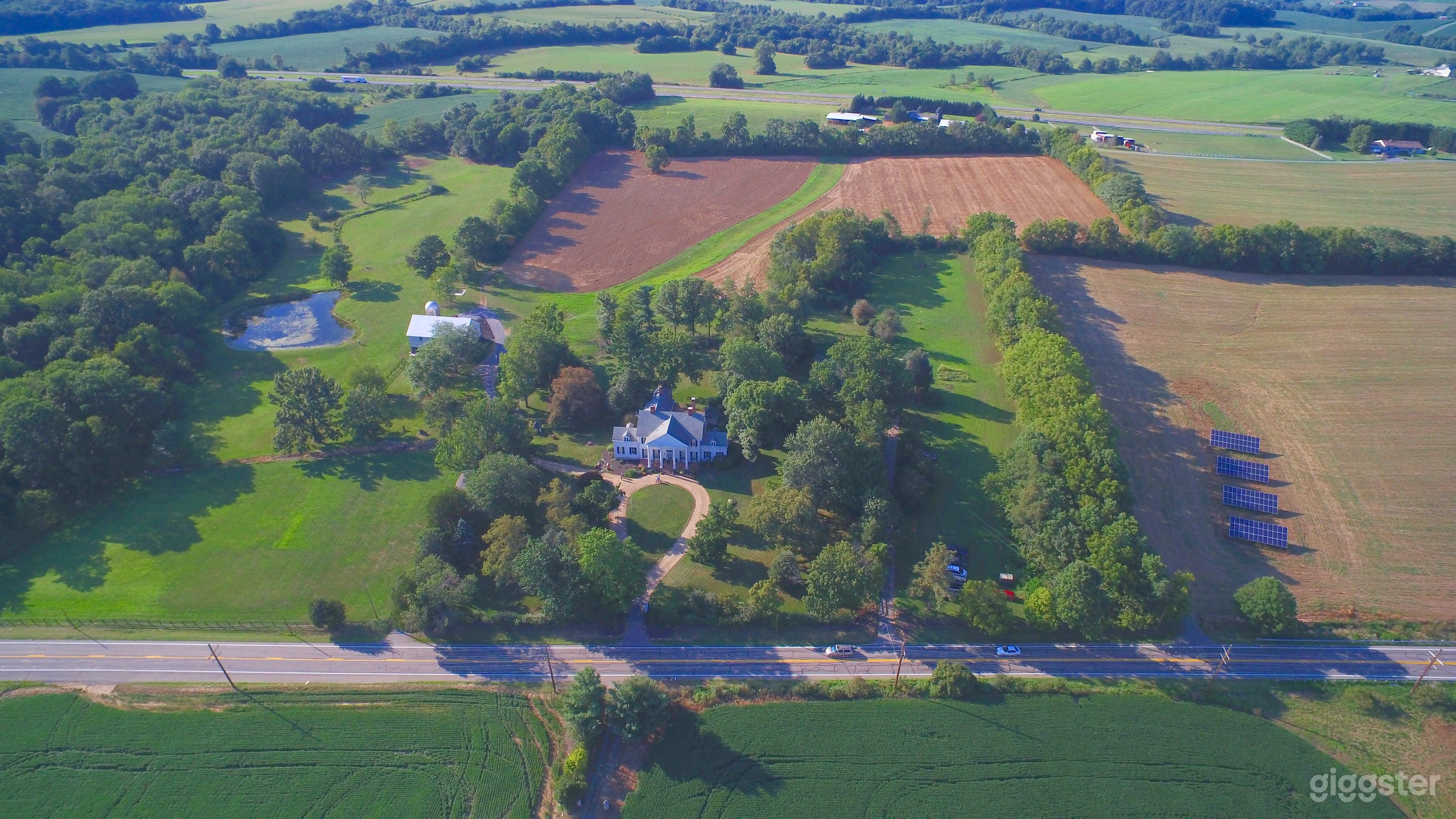 Over view of the most used area of the estate. 