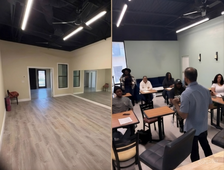  Estudio Luminoso Multiusos y Alquiler Completo de Cafetería de Bienestar 