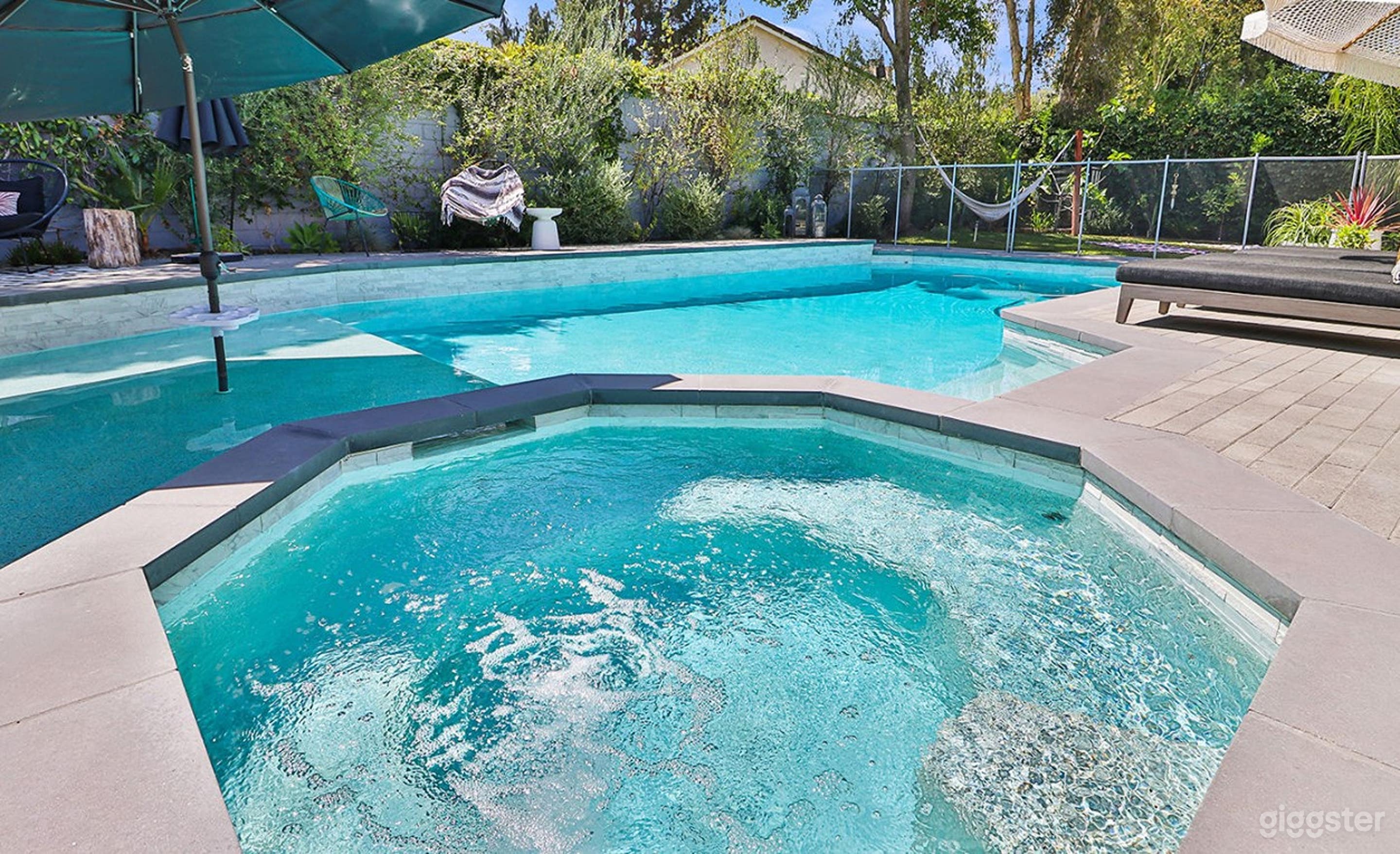 Tropical Poolside Elegance Photo 2