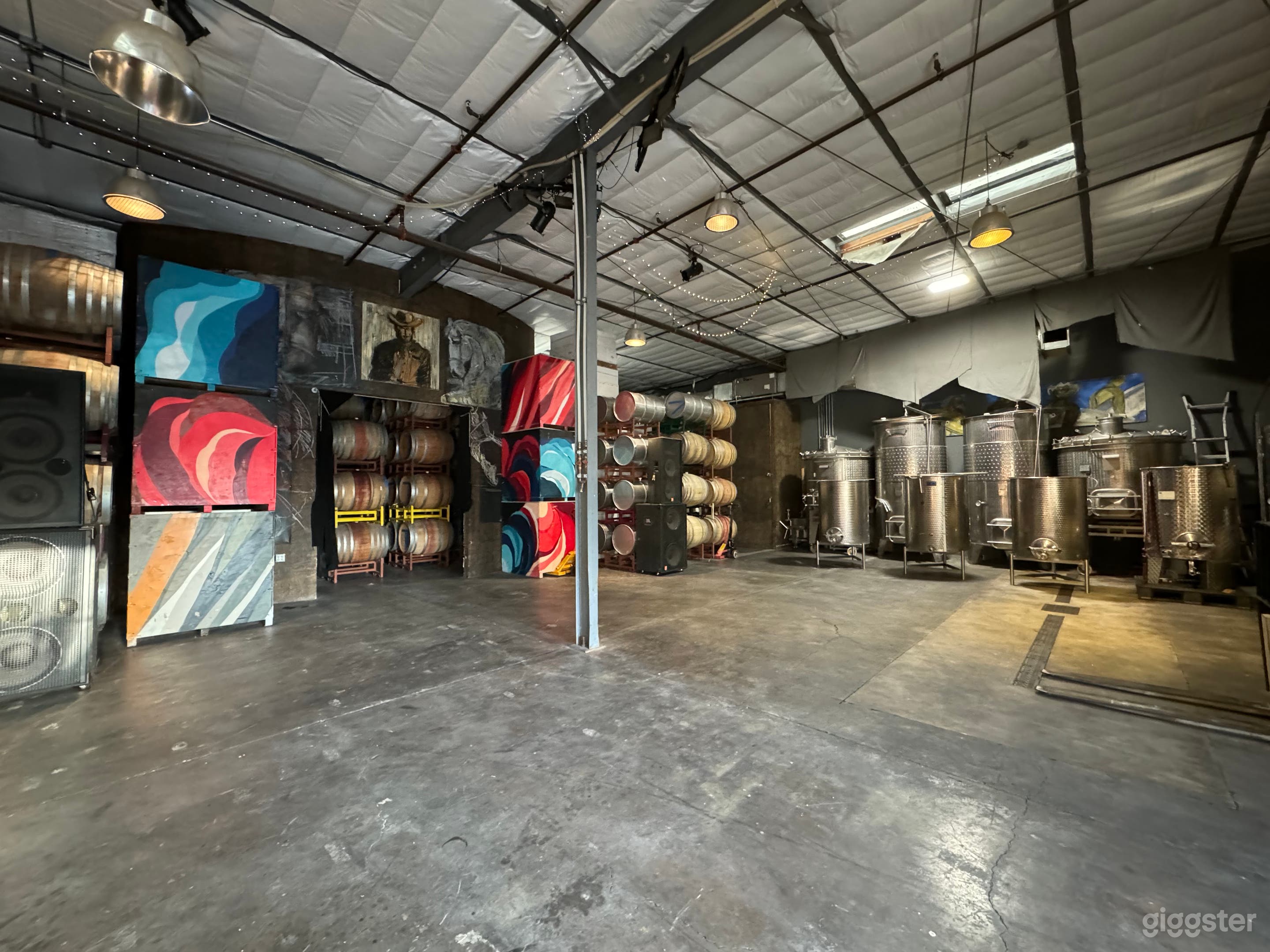 Industrial Winery Event Space with Full Bar &amp; Scenic Views of Working Winery Photo 4