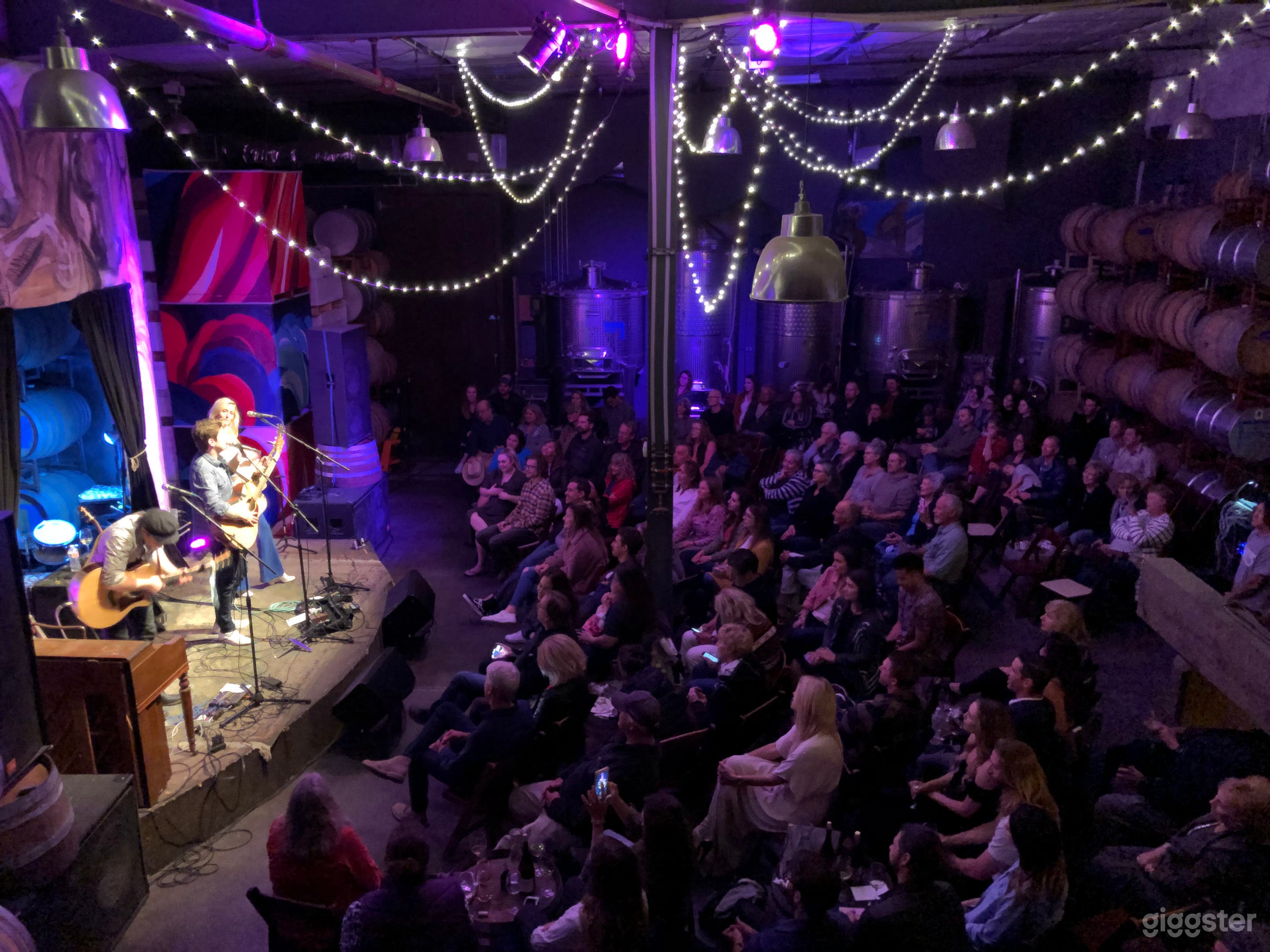 Industrial Winery Event Space with Full Bar &amp; Scenic Views of Working Winery Photo 2