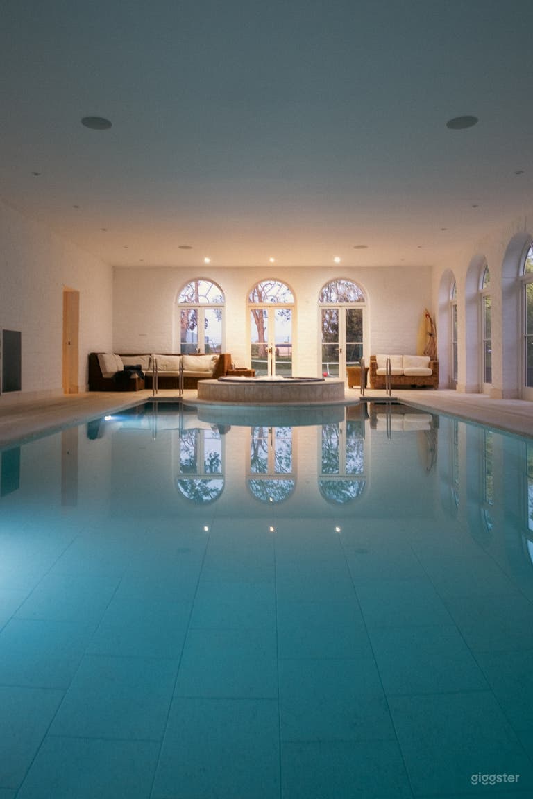  Tranquil Indoor Pool and Hot Tub with Abundant  Natural Lighting 