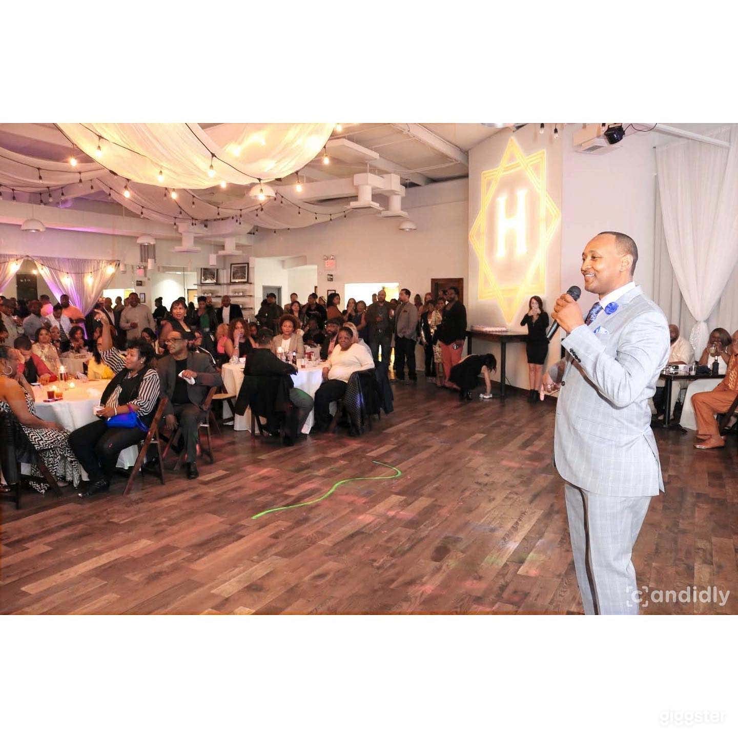 Event venue is very flexible