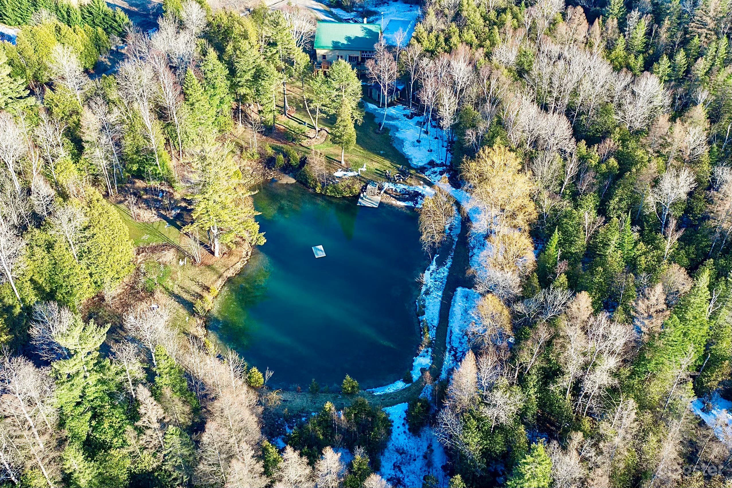 Drone view from above