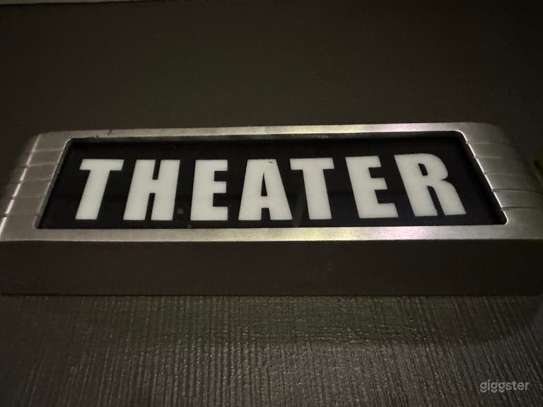  Private Screening Theater with Tiered Seating for Events 