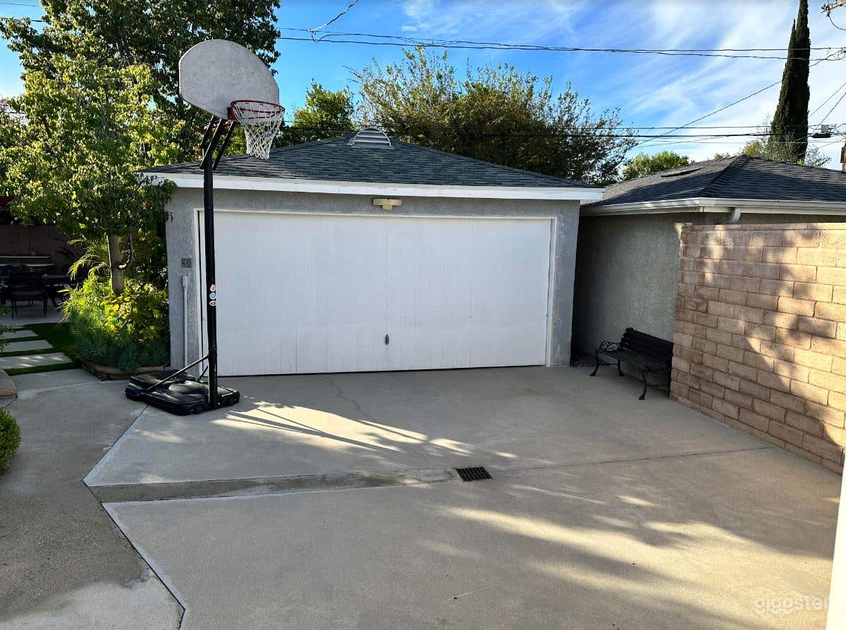 Half Basketball Court in the Backyard Photo 2