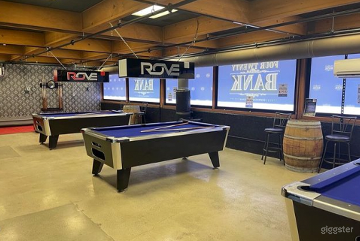 With a large billiards and game vault, we've got the perfect set for an arcade.. or barcade! 