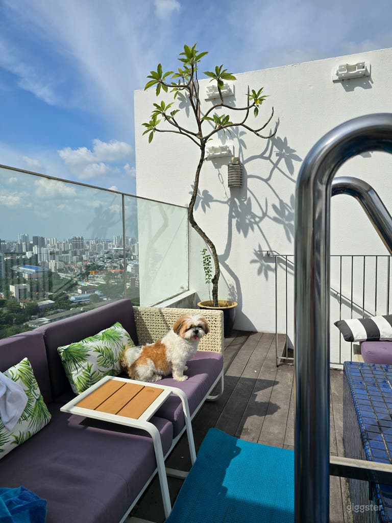  Hermoso Ático Bohemio Minimalista con Vista 