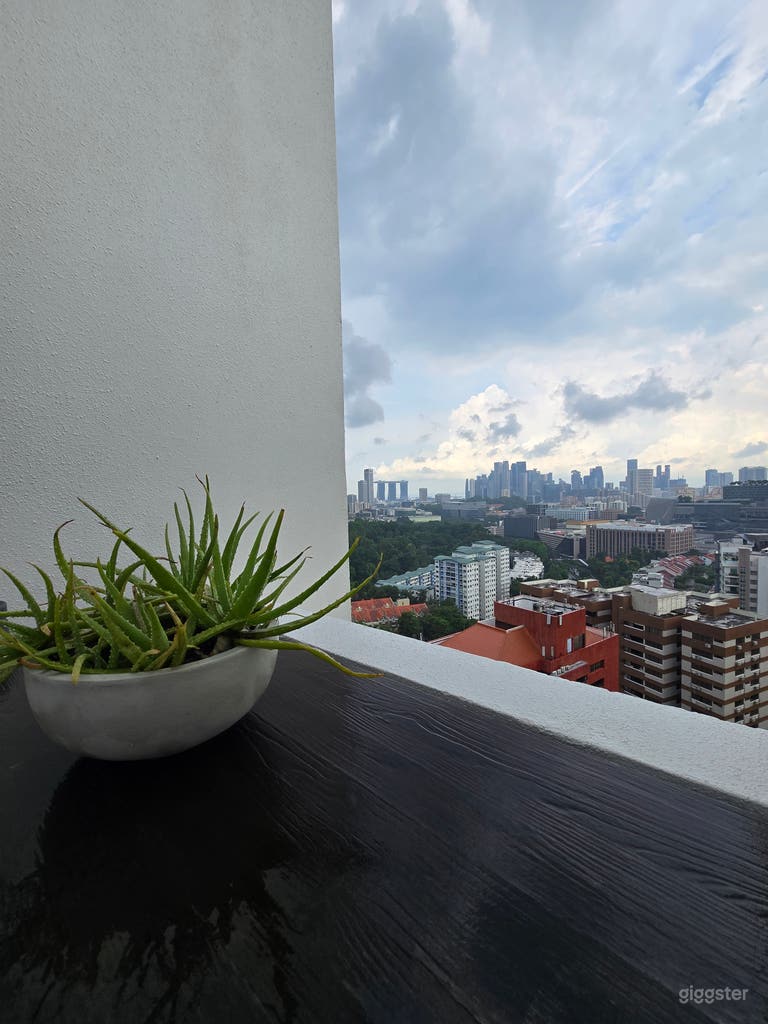  Hermoso Ático Bohemio Minimalista con Vista 