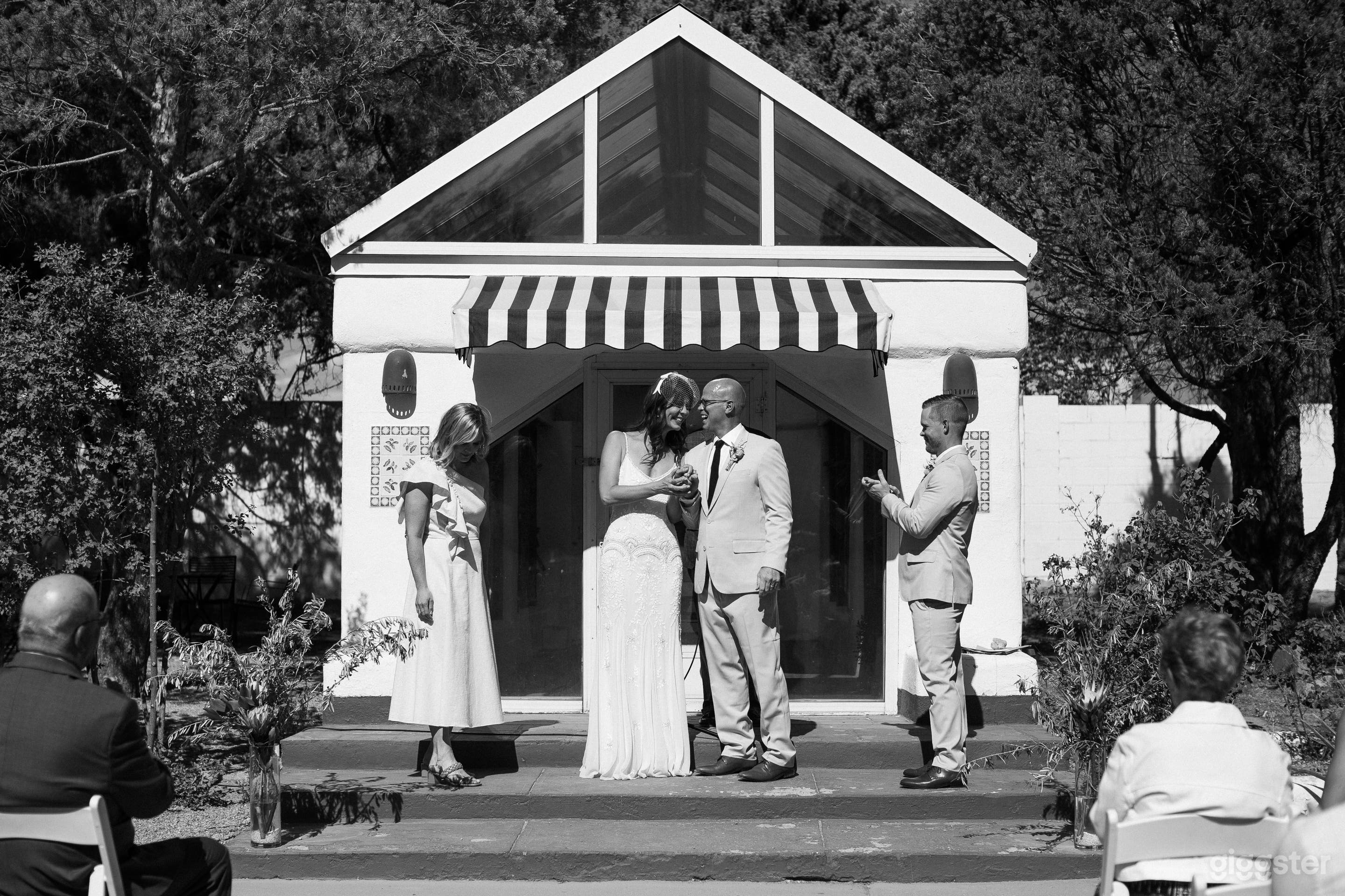 El Rey Court Greenhouse: Wedding Ceremony 

Photo Credit: Nicole Tower- Studio Preservation 