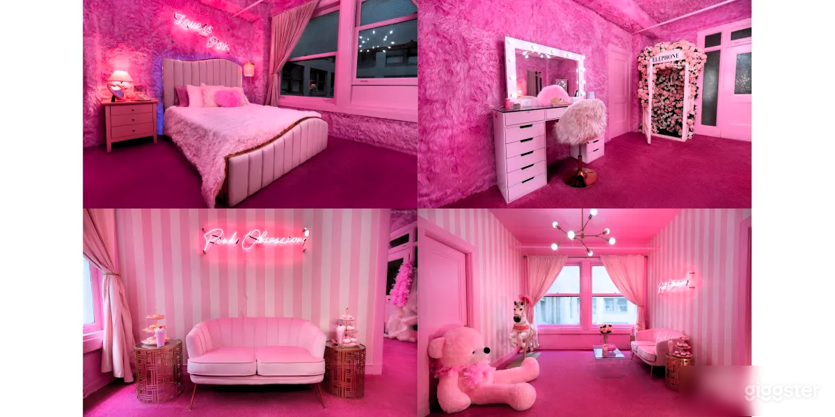 Downtown Pink Retro w/ Telephone Booth Photo 1