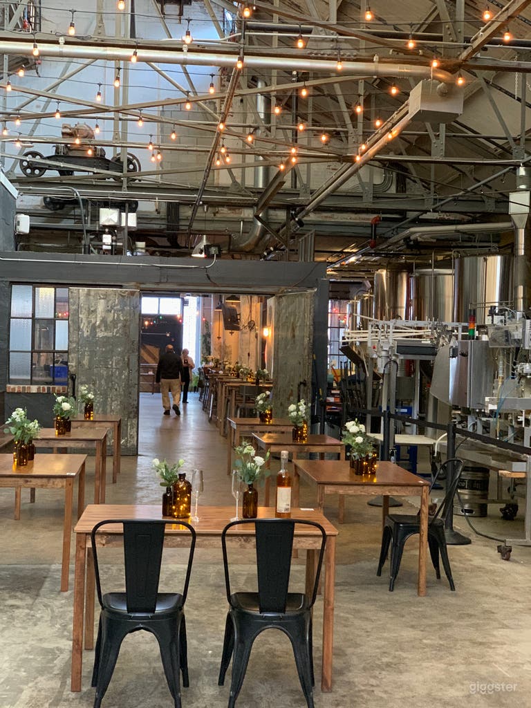  Looking from the brewery into the taproom. 