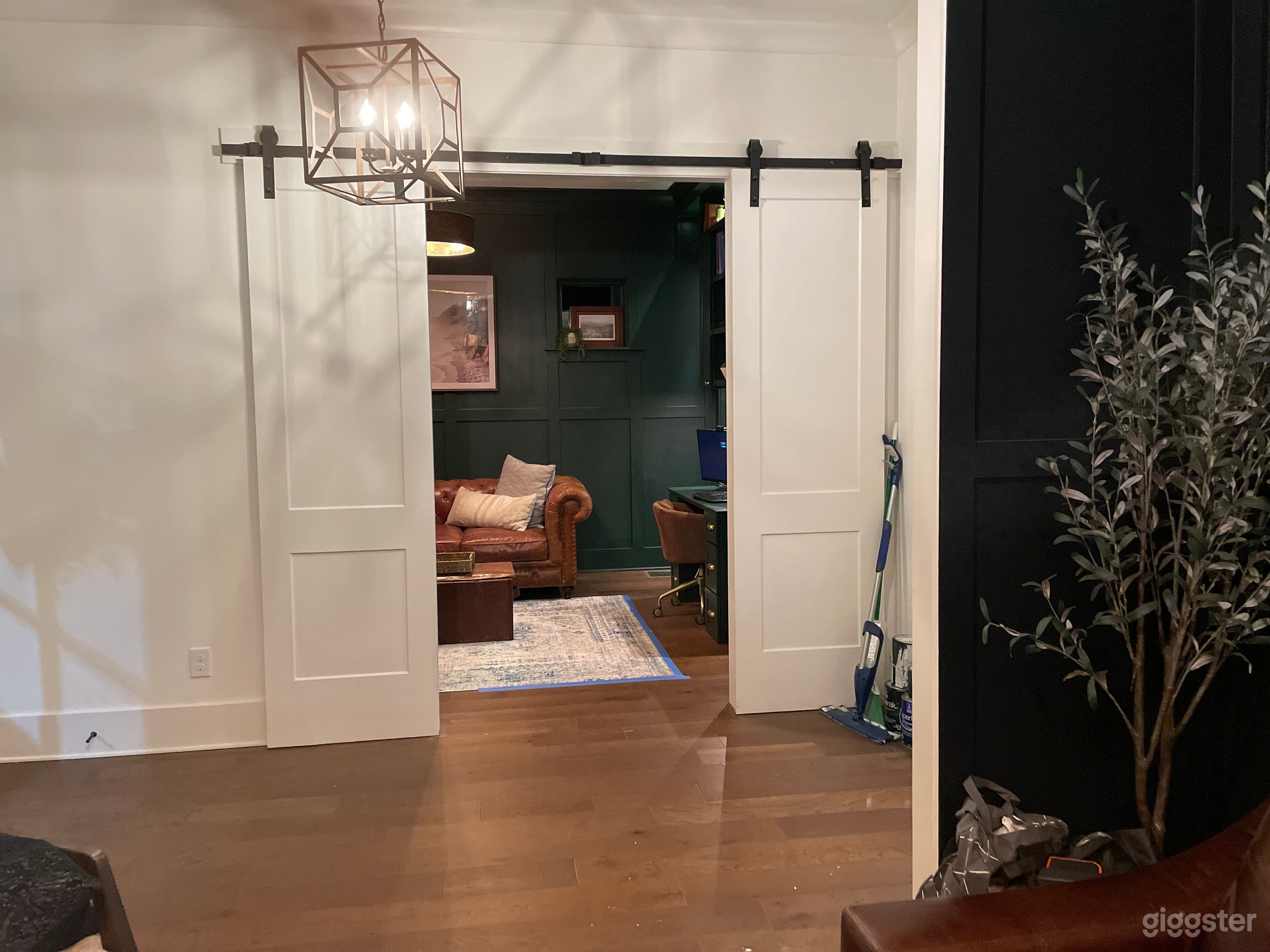 View of office from library