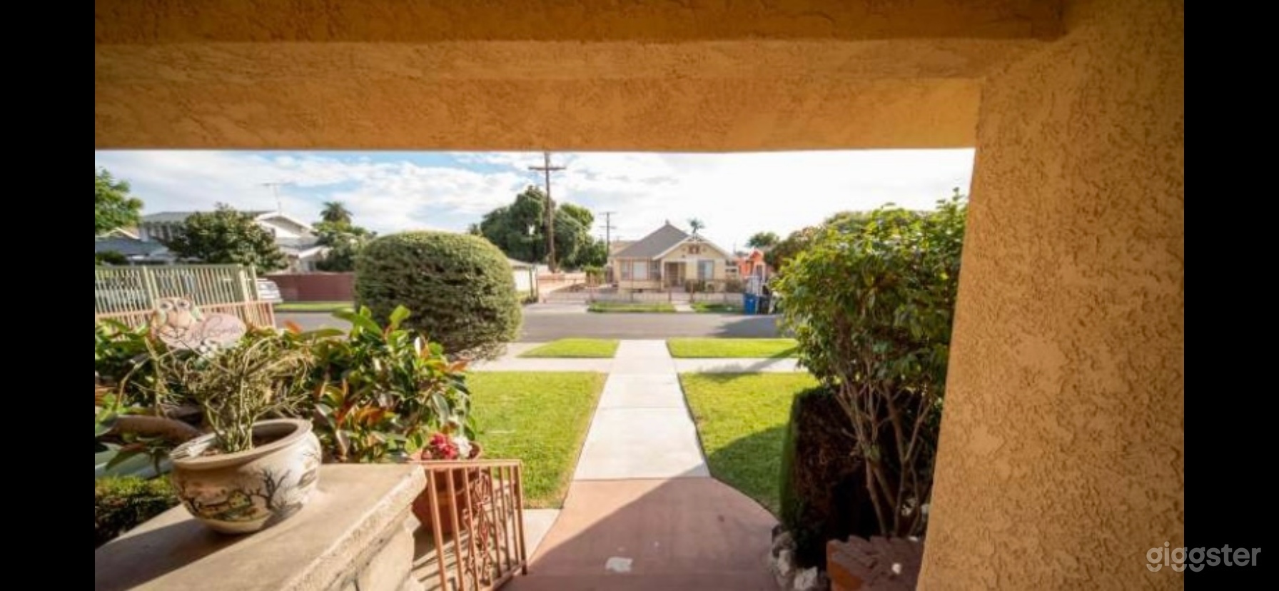 Porch to street view 