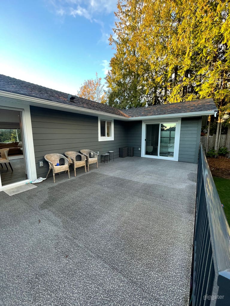  Bright, natural light back deck/patio.  