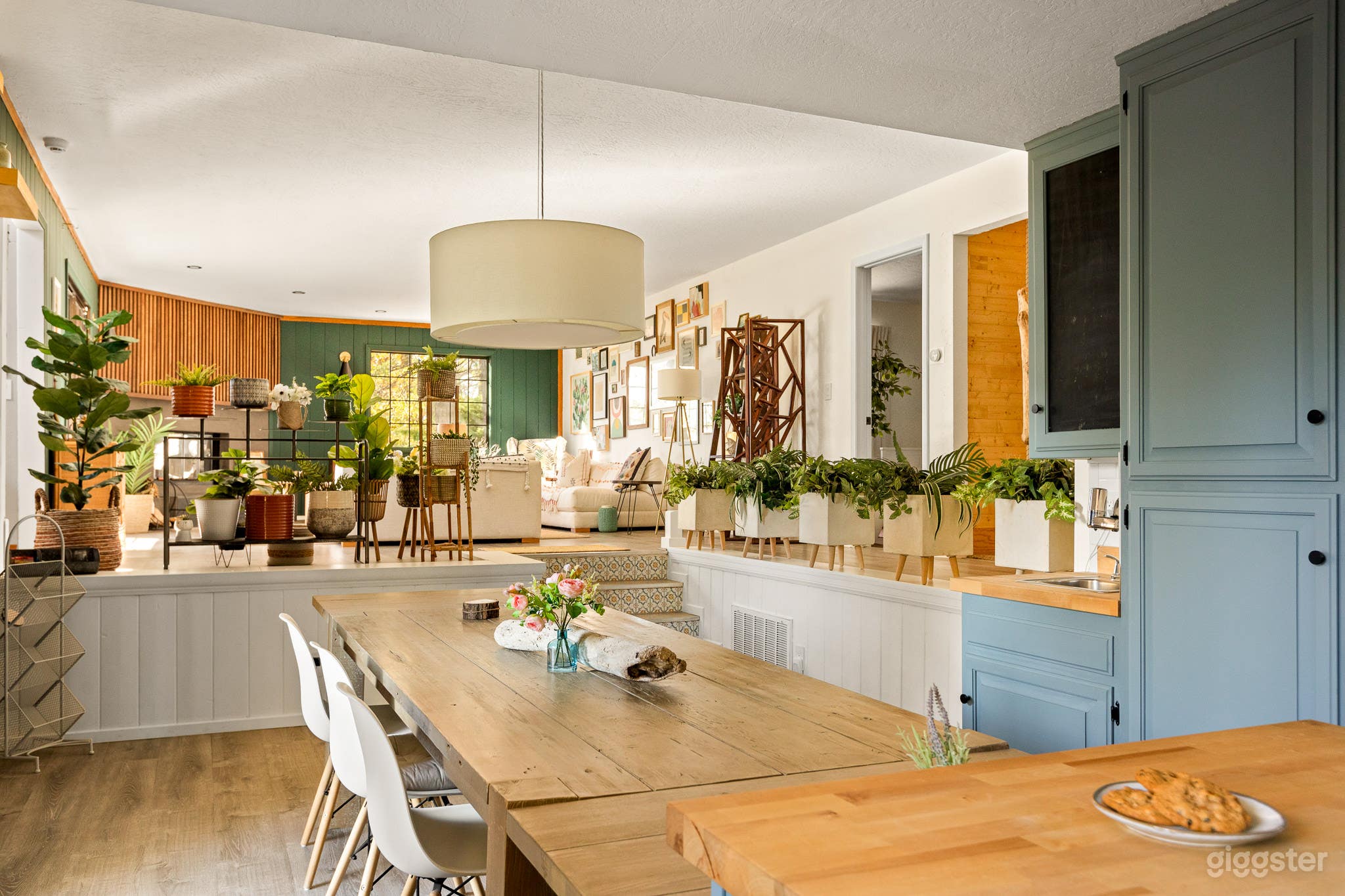 2nd Floor - Sunken Kitchen/Dining Room looking toward Living Room. 