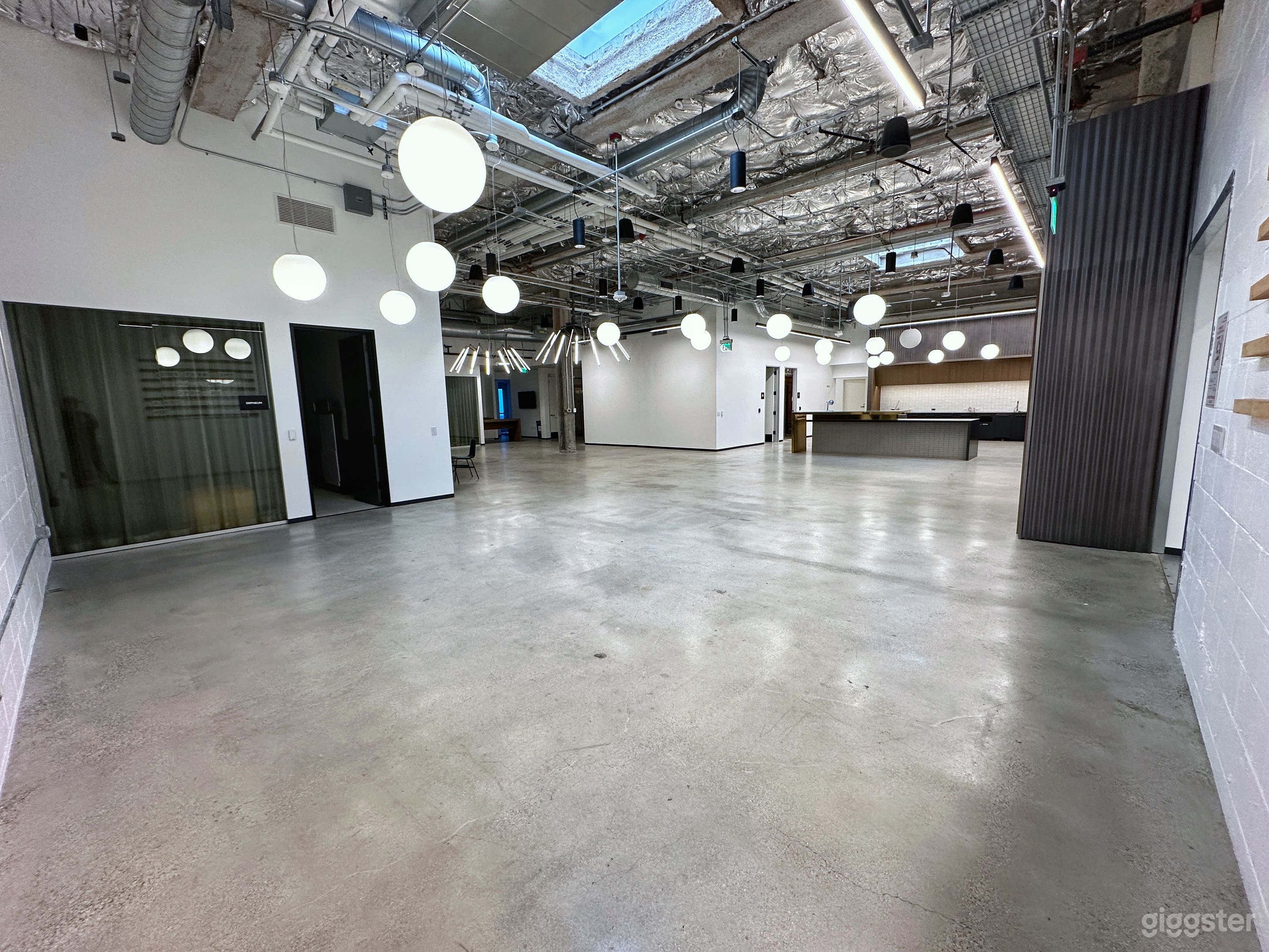 View from the back of the reception area.