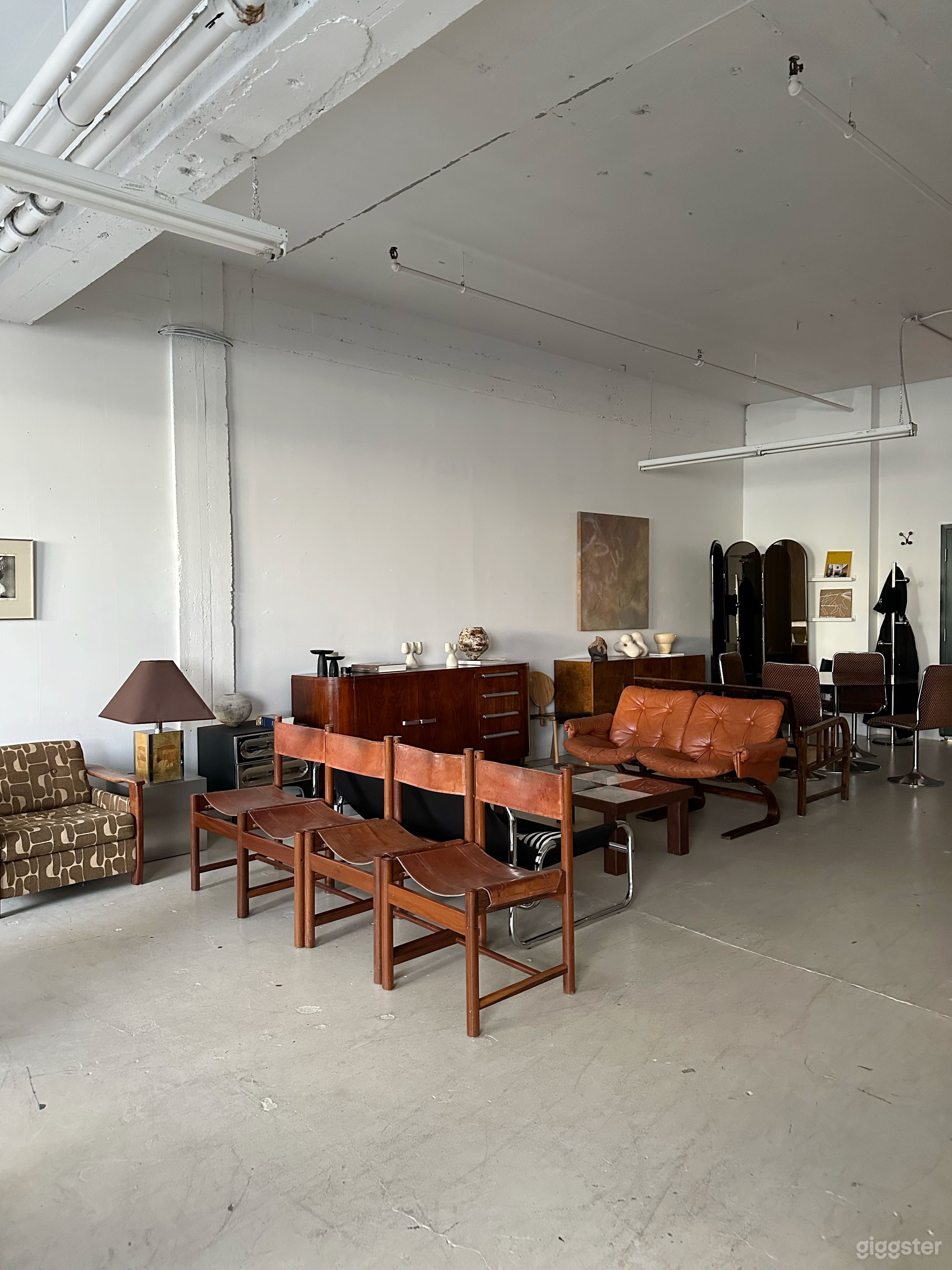 Bright Studio with Designer Furniture and Objects Photo 4