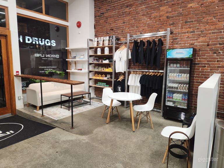  Industrial Fitness Studio with Exposed Brick & High Ceilings 